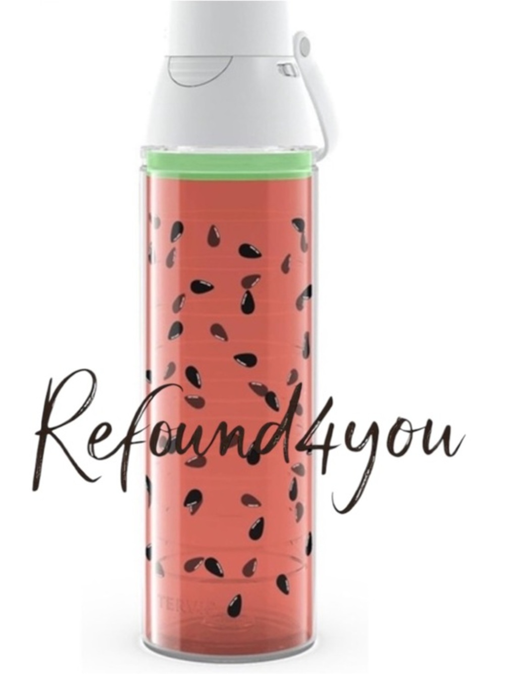 Travis - ‘Watermelon’ 24oz Insulated Water Bottle. NWT. Firm!